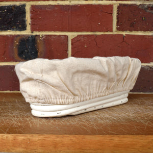 Oval banneton proofing basket (natural rattan with liner)