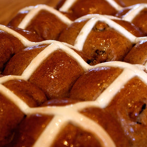 Hot Cross Buns (dozen) *semi-sourdough*